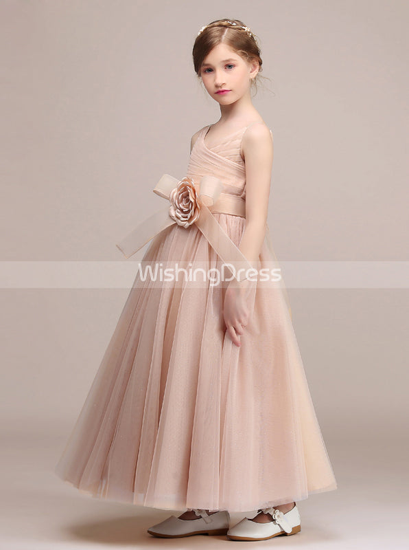 Tulle Long Junior Bridesmaid Dresses,Modest Junior Bridesmaid Dress,JB00039, J6 / Mint Green Tulle Long Junior Bridesmaid Dresses,Modest Junior Bridesmaid Dress,JB00039, J6 / Mint Green
