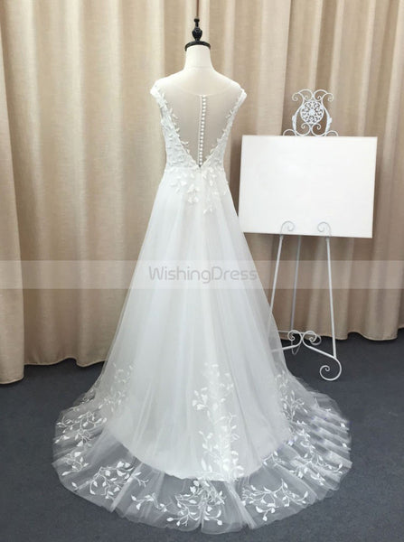 Tulle Wedding Dresses,Beach Wedding Dress,Fall Wedding Dress,Spring Wedding Dress,WD00159