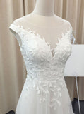 Tulle Wedding Dresses,Beach Wedding Dress,Fall Wedding Dress,Spring Wedding Dress,WD00159