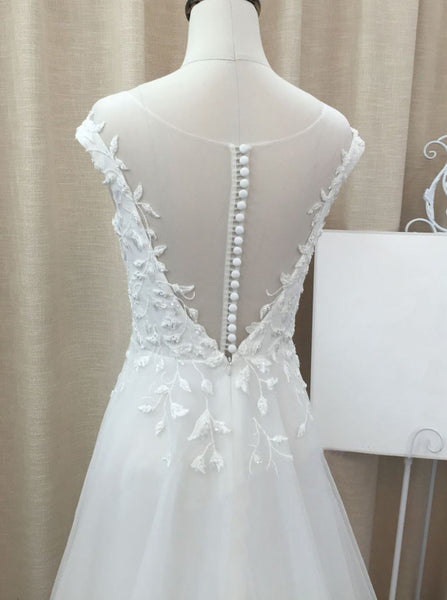 Tulle Wedding Dresses,Beach Wedding Dress,Fall Wedding Dress,Spring Wedding Dress,WD00159
