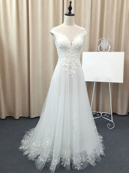 Tulle Wedding Dresses,Beach Wedding Dress,Fall Wedding Dress,Spring Wedding Dress,WD00159
