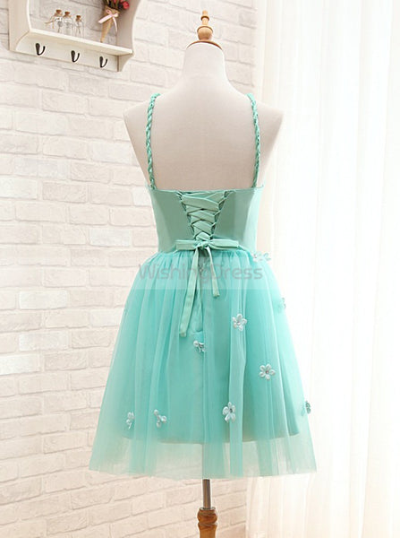 Turquoise Sweet 16 Dresses,Tulle Sweet 16 Dress,Cute Sweet 16 Dress,SW00024