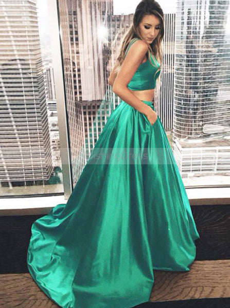 Two Piece Green Prom Dress,Elastic Satin Green Prom Dress,Long Prom Dress with Pocket PD00004, US18W / Burgundy Two Piece Green Prom Dress,Elastic Satin Green Prom Dress,Long Prom Dress with Pocket PD00004, US18W / Burgundy