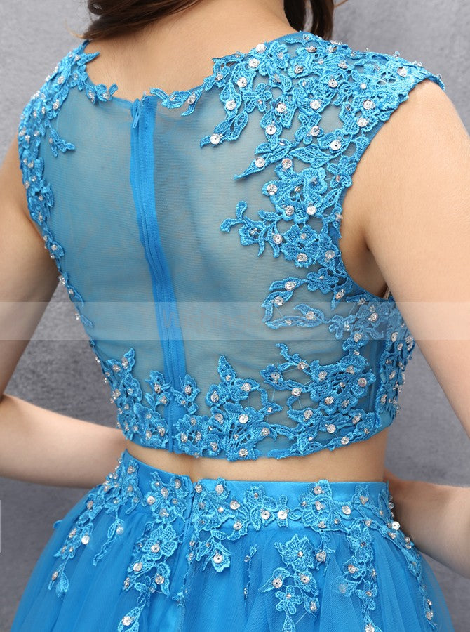 Two Piece Homecoming Dresses,Blue Homecoming Dress,Short Homecoming Dr - Wishingdress Two Piece Homecoming Dresses,Blue Homecoming Dress,Short Homecoming Dr - Wishingdress