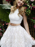 Two Piece Homecoming Dresses,Lace Homecoming Dress,Graduation Girls Dress,HC00197