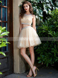 Two Piece Homecoming Dresses,Sparkly Homecoming Dress,Sexy Cocktail Dress,HC00152