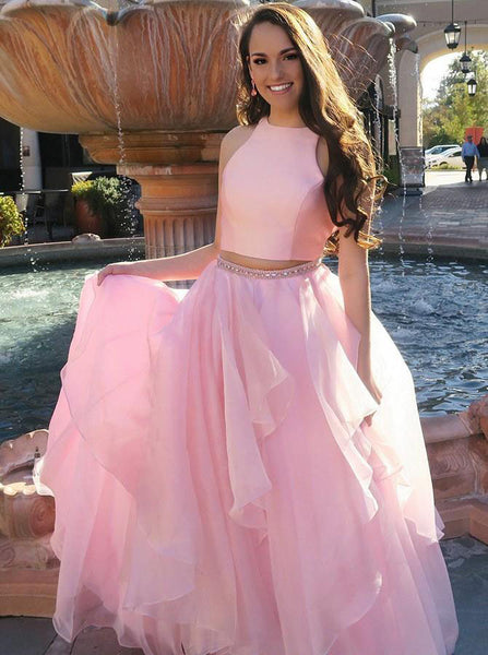 fitted lace wedding dress Two Piece Prom Dresses,Pink Prom Dress for Teens,Simple Full Length Prom Dress,PD00355, US4 / Nude fitted lace wedding dress Two Piece Prom Dresses,Pink Prom Dress for Teens,Simple Full Length Prom Dress,PD00355, US4 / Nude