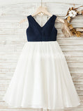 Two Tone Flower Girl Dresses,Simple Flower Girl Dress,Chiffon Flower Girl Dress,FD00021
