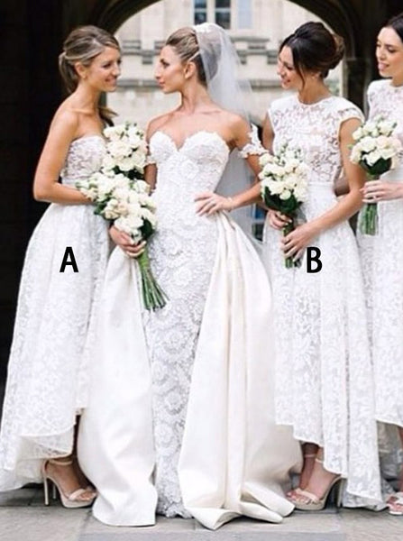 Vintage Bridesmaid Dress,Lace Bridesmaid Dress,Mismatched Bridesmaid Dress,BD00106
