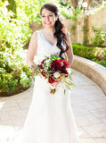 Vintage Wedding Dresses,Lace Bridal Dress,Mermaid Wedding Dress,Rustic Wedding Gown,WD00110