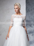 Vintage Wedding Gowns,Bridal Gown with Sleeves,Ankle Length Wedding Dress,WD00277