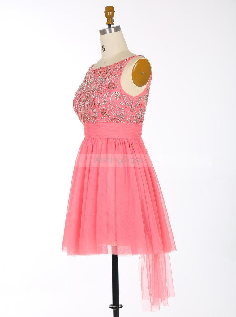 WaterMelon Homecoming Dress,Sweet 16 Dress,Short Homecoming Dress,Cute - Wishingdress WaterMelon Homecoming Dress,Sweet 16 Dress,Short Homecoming Dress,Cute - Wishingdress