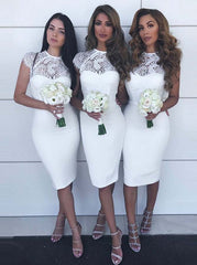 White Bridesmaid Dress,Tight Bridesmaid Dress,Short Bridesmaid Dress,BD00099, US14 / Dark Navy