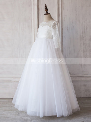 products/white-junior-bridesmaid-dress-with-sleeves-long-flower-girl-dress-jb00018.jpg