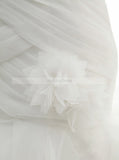 White Wedding Dress,Mermaid Bridal Dress,Organza Ruffled Wedding Dress,Charming Wedding Gown,WD00007