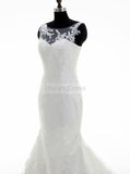 White Wedding Dresses,Mermaid Wedding Dress,Lace Wedding Dress,Elegant Wedding Dress,WD00211